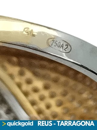 035-01-00790 ANILLO ORO 18K ONDAS T13