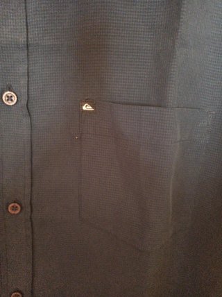 Camisa Quiksilver Manga Larga Hombre XL Azul