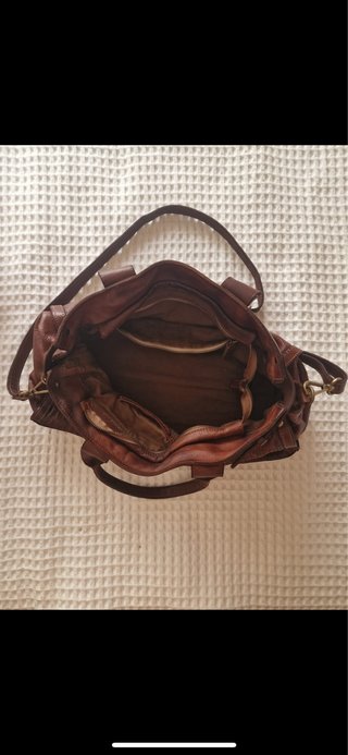 Bolso de cuero marrón Alchimia