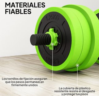 Kit Gimnasio 4en1 Barra Pesas Mancuernas