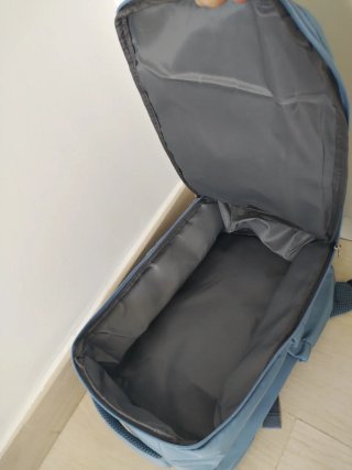 Mochila de cabina azul para viaje