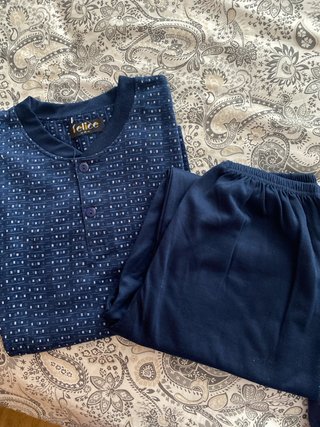 Pijama Largo Hombre Felice Azul Pequeño
