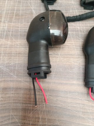 4 Intermitentes Moto Carcasa Negra