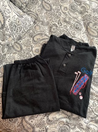 Pijama hombre gris golf pequeño