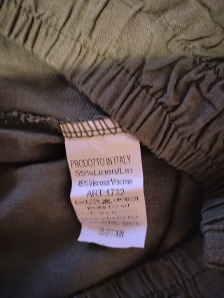 Pantaloni morbidi verde oliva