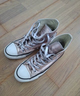 Zapatillas Converse Rosa Metalizado