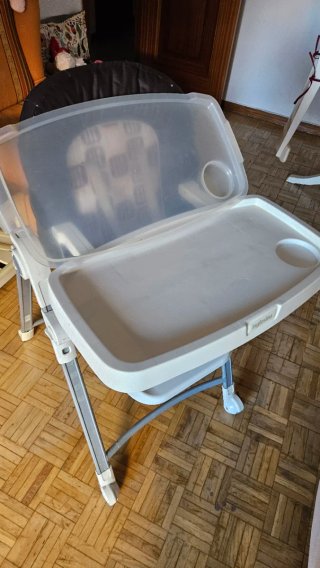 Trona bebé 5 alturas reclinable con bandeja