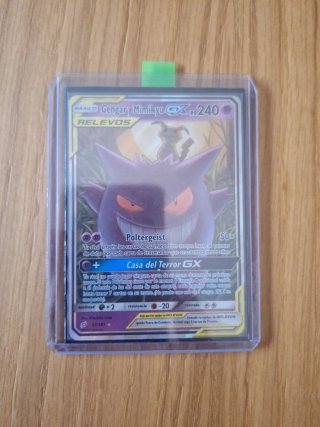 Carta Pokémon Gengar y Mimikyu GX 53/181