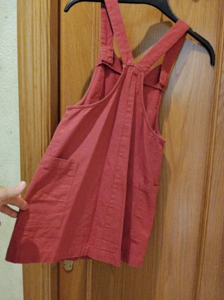 Vestido rosa con botones