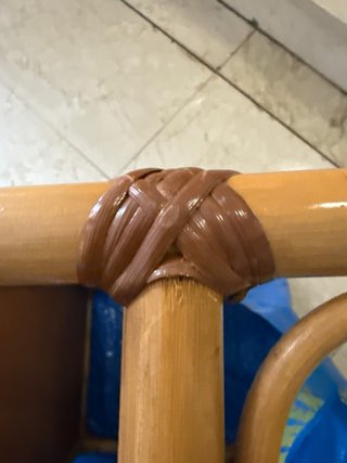 Tavolo da centro in vimini e rattan