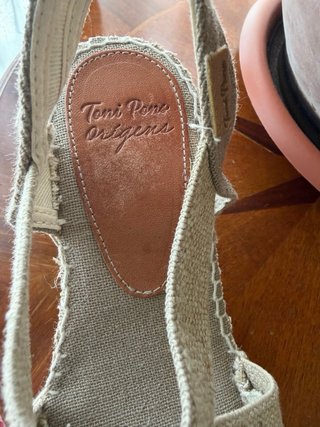 Sandalias esparto con cuña muy comoda