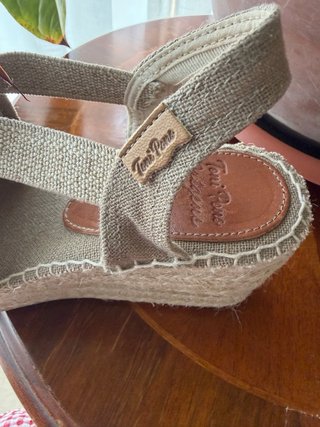 Sandalias esparto con cuña muy comoda