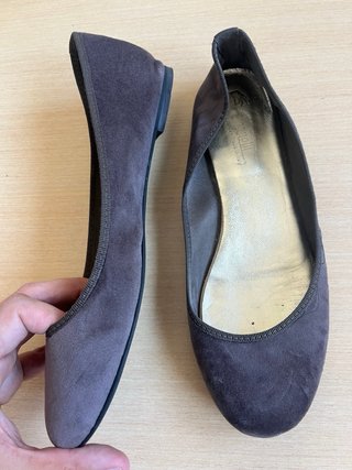 Bailarinas grises/marrones 38,5/39