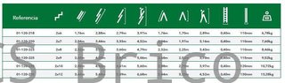 Escalera Aluminio 2X12 - 3,44+3,44 M - 66-66x25mm