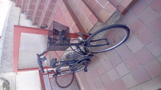 Bicicleta de paseo negra