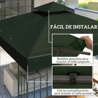 Techo de repuesto para pérgola 3x3