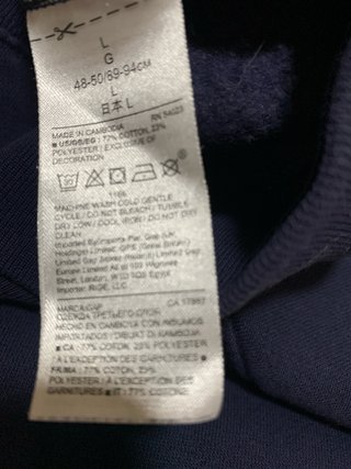 Sudadera con capucha GAP azul