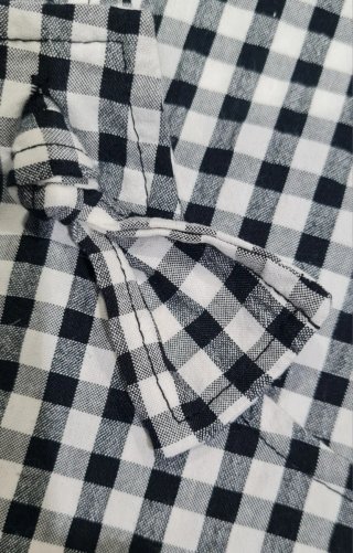 Minifalda peto cuadros blanco y negro Talla S