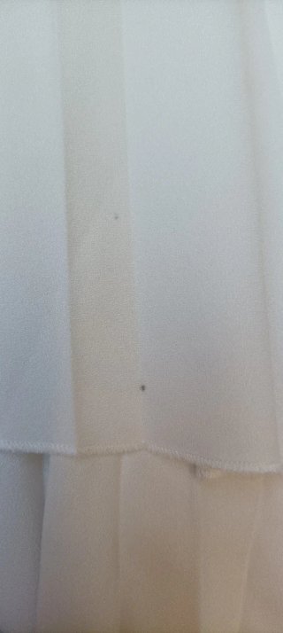 Falda midi plisada blanca roto Maje T.38