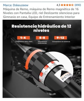 Máquina de remo negra y naranja