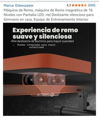 Máquina de remo negra y naranja