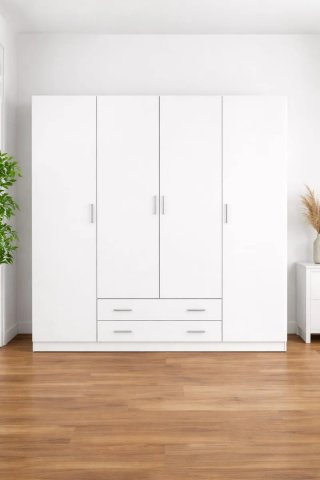 Armario 4 puertas Artica Beig/Blanco
