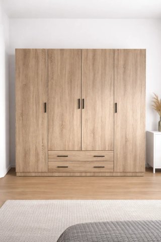 Armario 4 puertas Artica Beig/Blanco