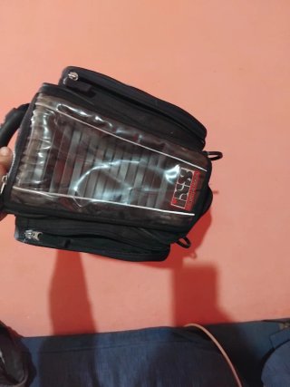 Mochila de moto negra