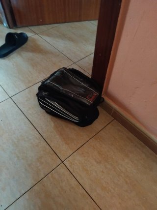 Mochila de moto negra
