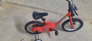 Bicicleta infantil roja Decathlon Recoger Laredo