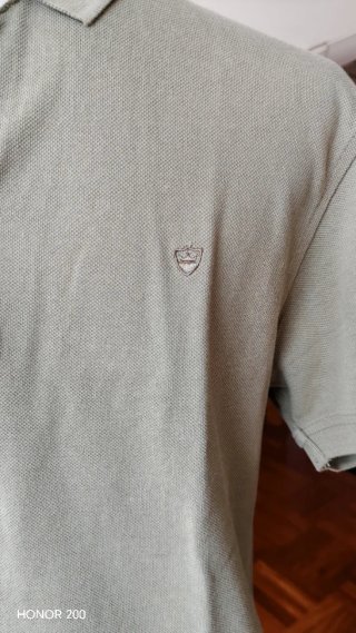 Polo Zara uomo verde militare