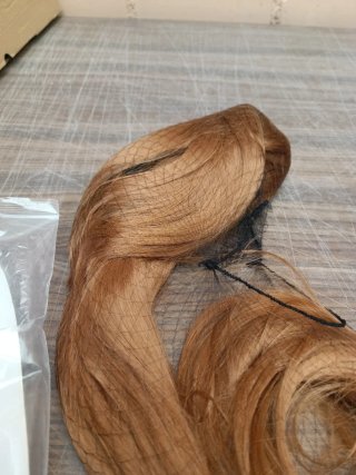 Peluca larga lisa marrón - Cosplay/Disfraz