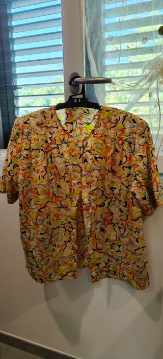 Camicia donna fantasia astratta