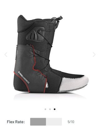 Botas Snowboard Mujer Deeluxe Blancas/Gris