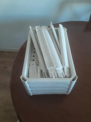 Estantería desmontable blanca
