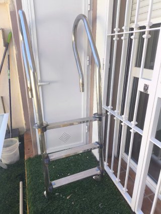 Escalera Piscina Cromada 3 Peldaños