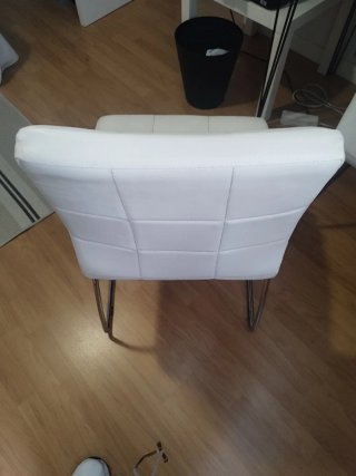 Juego de 2 Sillas Comedor Piel Sintética