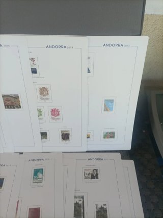 Hojas de sellos Andorra 2013-2019