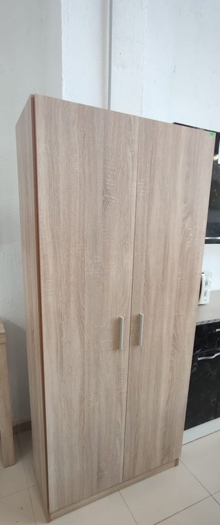 Armario Multiuso 2 Puertas Blanco y Madera