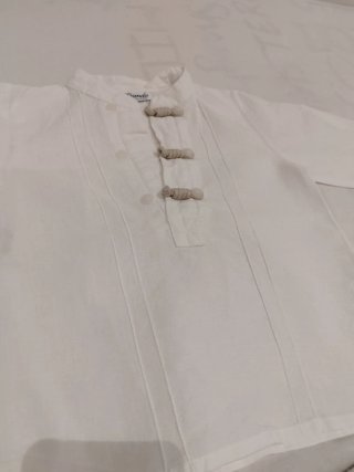 Conjunto ceremonia niño blusa y pantalón como nuev