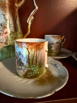 Juego de café antiguo tipo Mitterteich