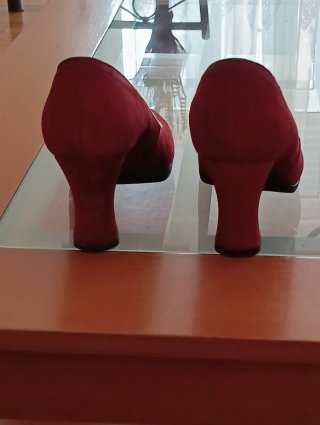 Zapatos Clarks Piel Talla 39 Rojos
