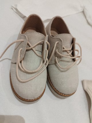 Conjunto ceremonia blanco + zapatos + calcetines