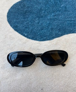 Set Occhiali da Sole Rettangolare & Ovale Neri