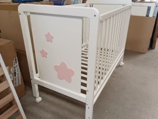 Cuna Estrella Rosa Blasibed con ruedas