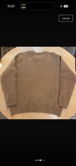 Jersey marrón cuello redondo