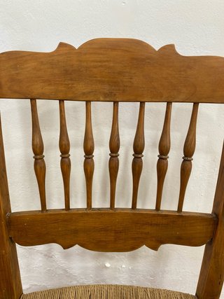 Butaca de cuerda restaurada