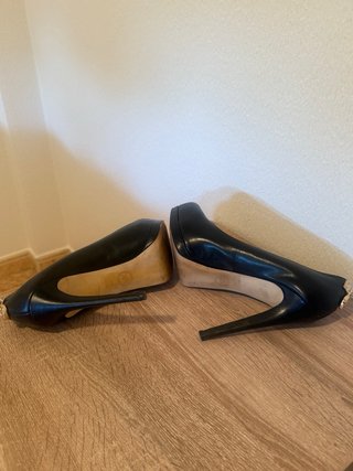 Zapatos Michael Kors Piel Negra Tacón