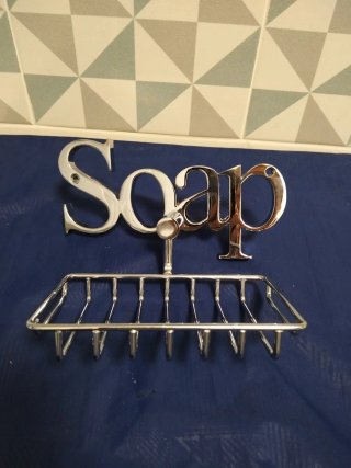 Set Baño Metal Cerámica Nuevo