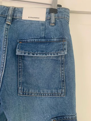 Pantalones vaqueros cargo anchos
